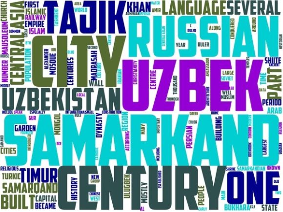 Samarkand Wordart Sticker: Creative Expression