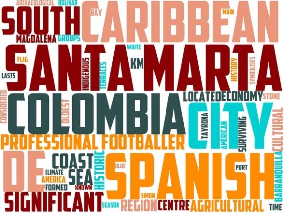 Santa Marta Wordart Print: A Creative Canvas for Personalized Expression