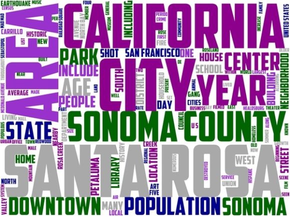 Santa Rosa Wordart Banner