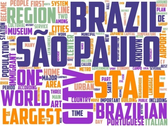 Sao Paulo Wordart Print: A Creative Canvas for Modern Design