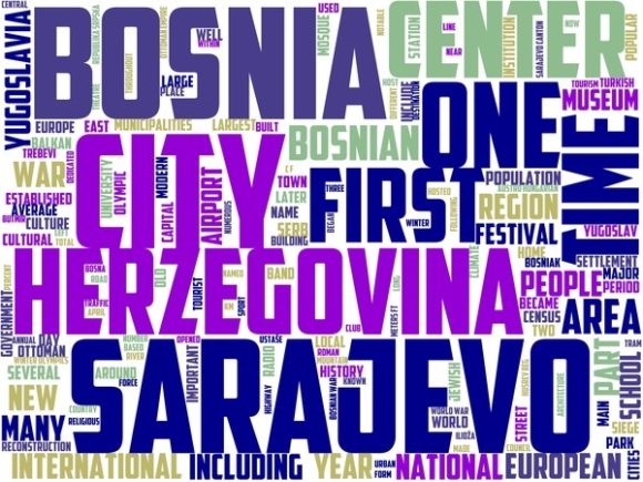 Sarajevo Wordart Banner: A Creative Statement