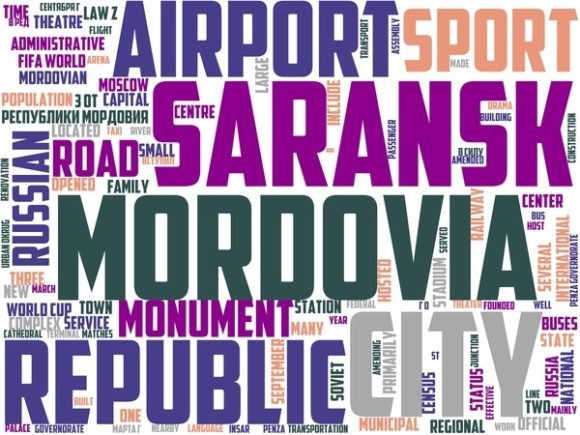 Saransk Wordart Print
