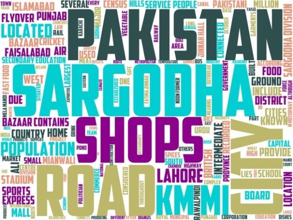 Sargodha Wordart Sticker: Creative Expression in Every Stroke