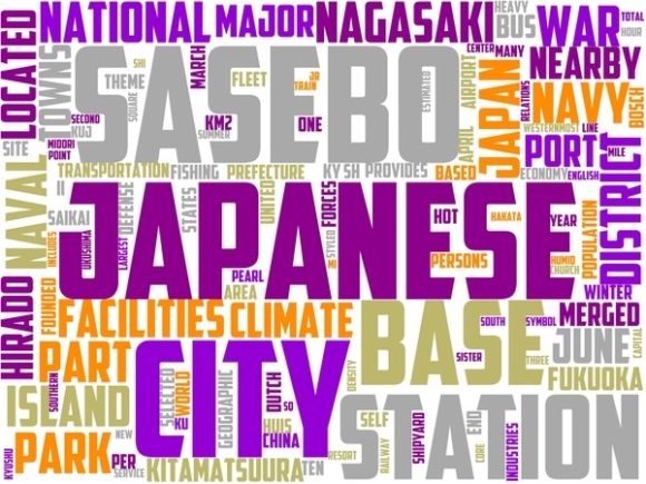 Sasebo Wordart Book Cover
