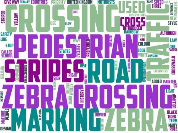 School Crossing Wordart Wallpaper for Creative Expression